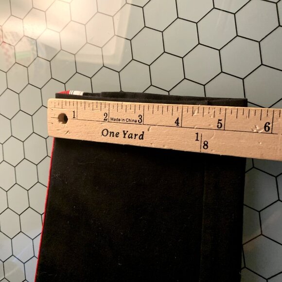 Tommy Jeans Leggings Womens Waist 34" Black Side Stripe Cropped Retro Pants RARE - Picture 8 of 14